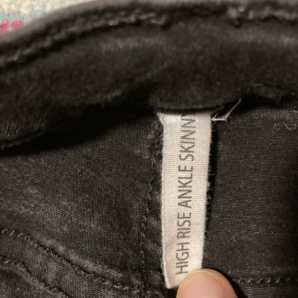 Rag & Bone High Rise Skinny Jeans Sz 29 Black - Picture 7 of 7